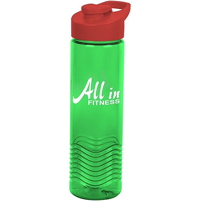Custom Twist Water Bottle with Flip Carry Lid - 24 oz