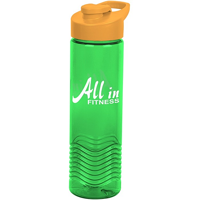 Custom Twist Water Bottle with Flip Carry Lid - 24 oz