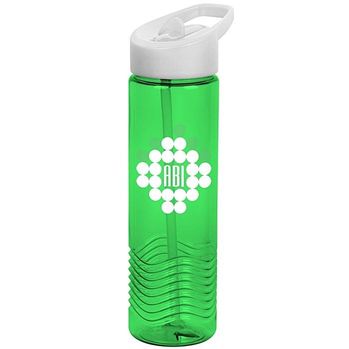 Custom Twist Water Bottle with Flip Straw Lid - 24 oz