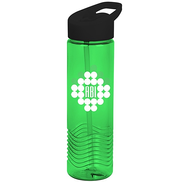 Custom Twist Water Bottle with Flip Straw Lid - 24 oz