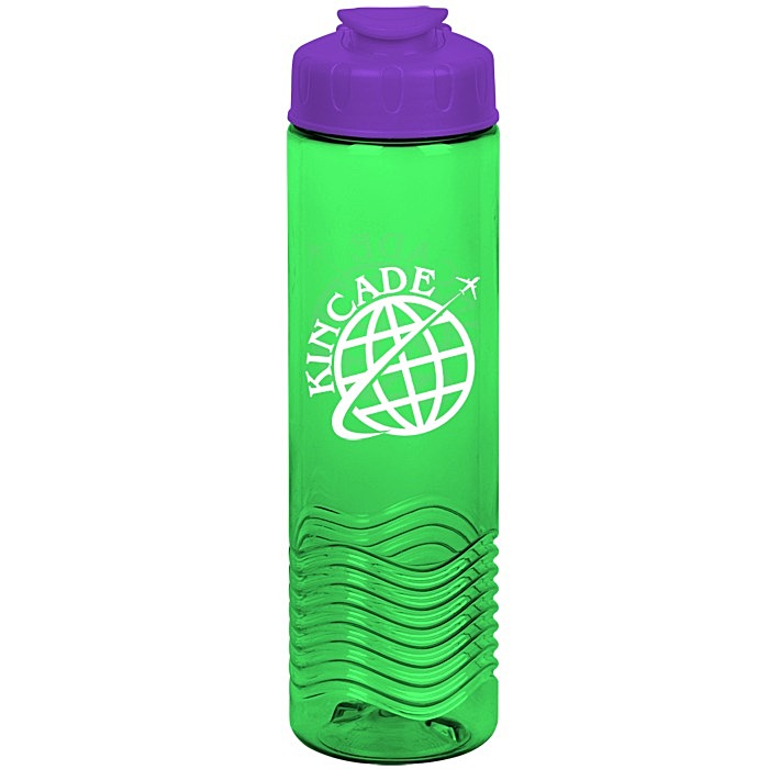 Custom Twist Water Bottle with Flip Lid - 24 oz