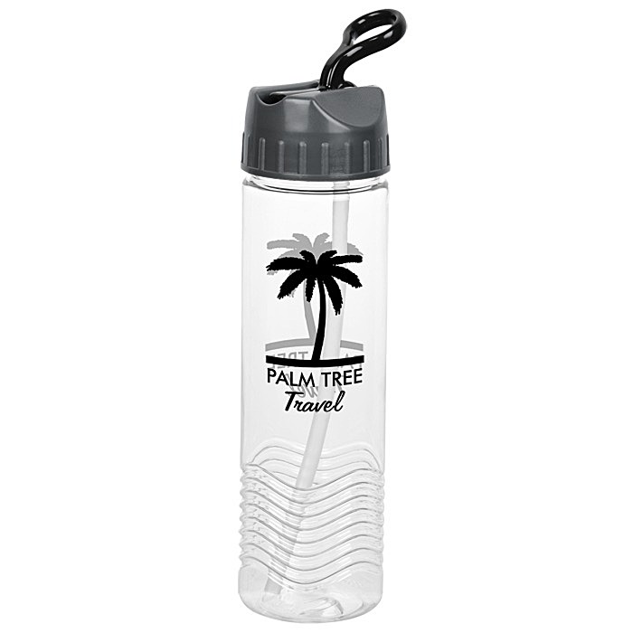 Custom Twist Water Bottle with Sport Lid - 24 oz