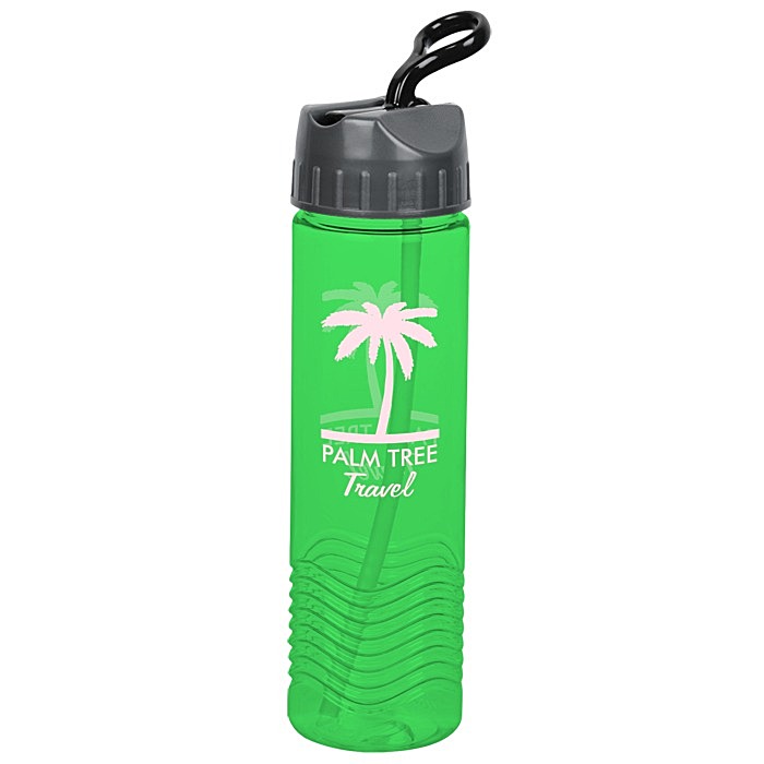 Custom Twist Water Bottle with Sport Lid - 24 oz
