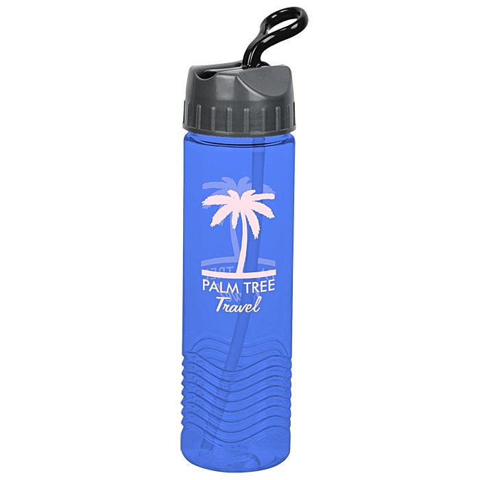 Custom Twist Water Bottle with Sport Lid - 24 oz