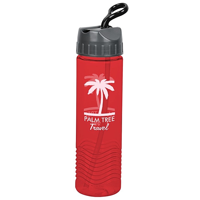 Custom Twist Water Bottle with Sport Lid - 24 oz