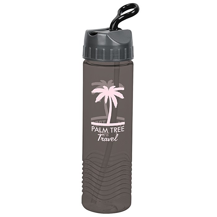 Custom Twist Water Bottle with Sport Lid - 24 oz