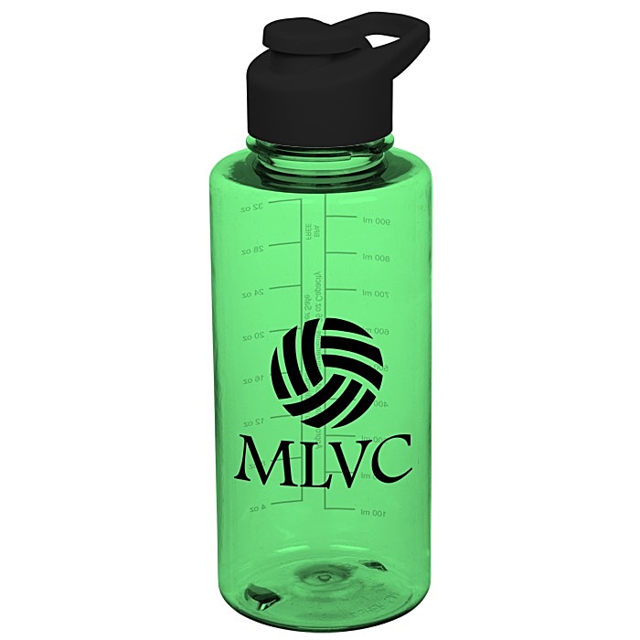 Custom Mountain Bottle with Flip Carry Lid - 36 oz