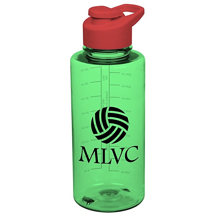 Custom Mountain Bottle with Flip Carry Lid - 36 oz