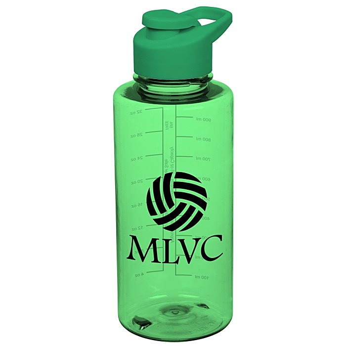 Custom Mountain Bottle with Flip Carry Lid - 36 oz