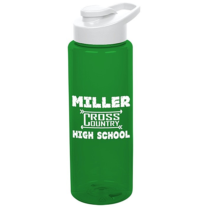 Custom Guzzler Sport Bottle with Flip Carry Lid - 32 oz