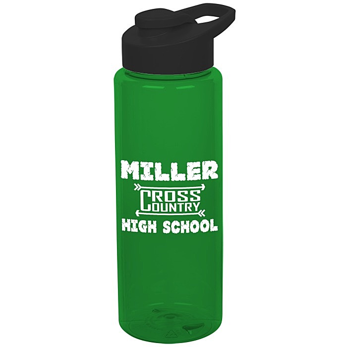Custom Guzzler Sport Bottle with Flip Carry Lid - 32 oz