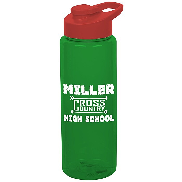 Custom Guzzler Sport Bottle with Flip Carry Lid - 32 oz