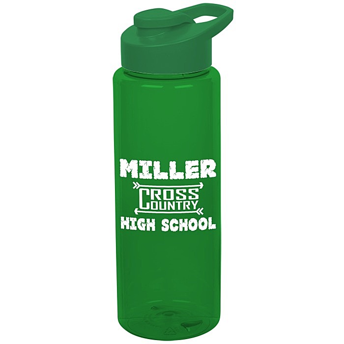 Custom Guzzler Sport Bottle with Flip Carry Lid - 32 oz