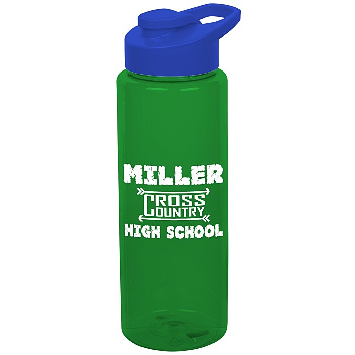 Custom Guzzler Sport Bottle with Flip Carry Lid - 32 oz