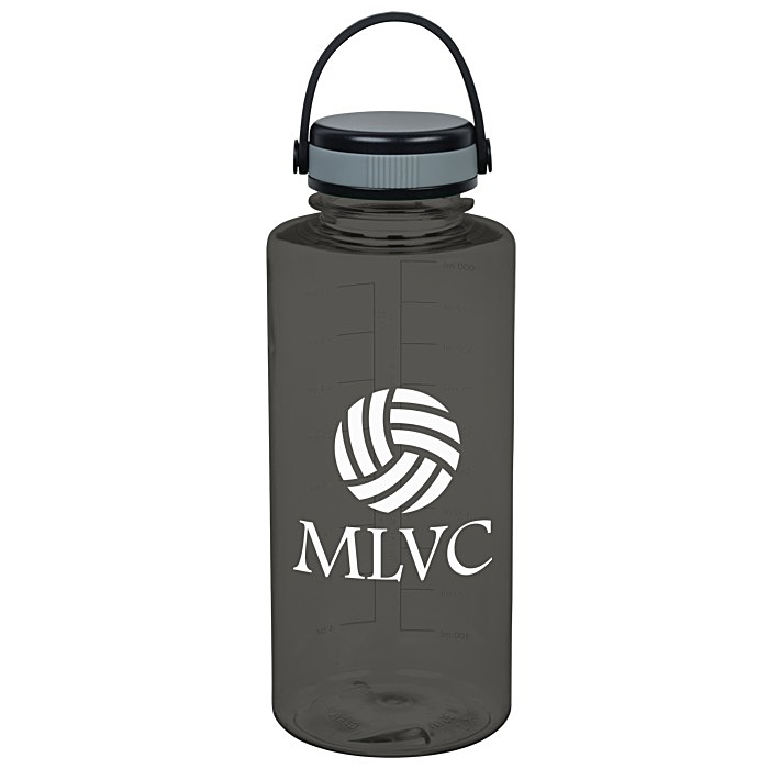 Custom Mountain Bottle with Loop Carry Lid - 36 oz