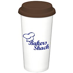 Custom Grand Ceramic Mug - White - 16 oz. - 24 hr