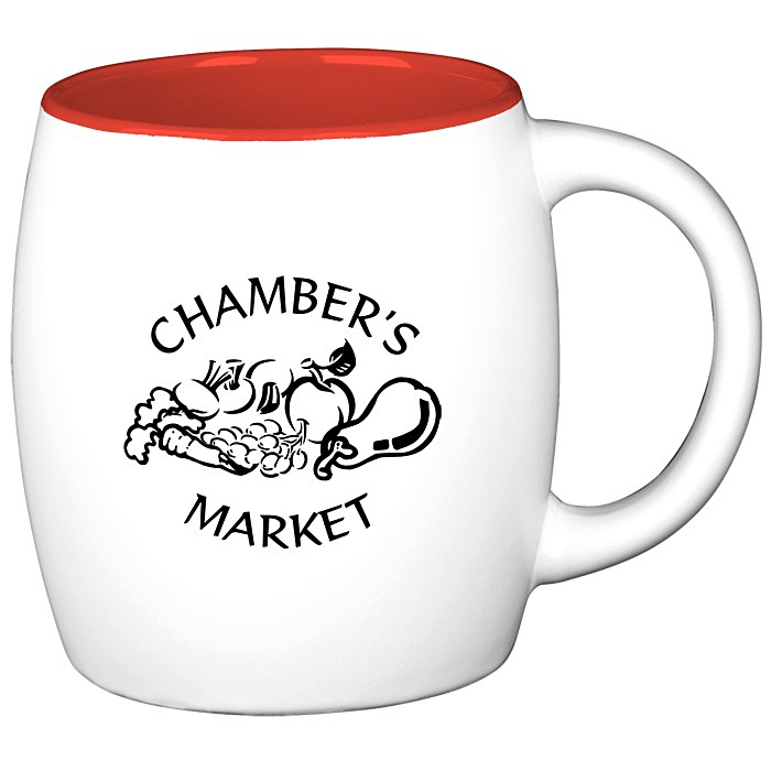 Custom Barrel Mug - 18 oz. - Two-Tone - 24 hr