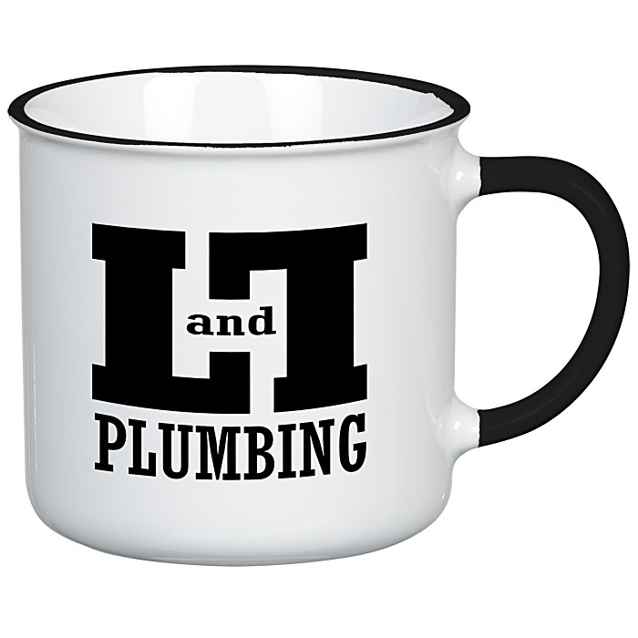 Custom Colour Accent Ceramic Mug - 12 oz. - 24 hr