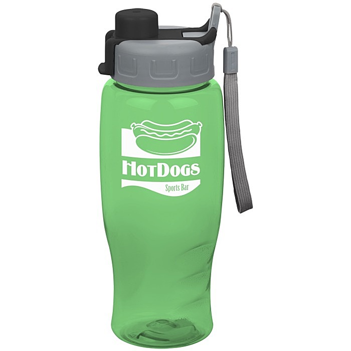 Custom Comfort Grip Bottle with Quick Snap Lid - 27 oz