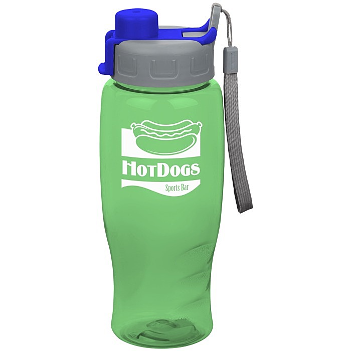 Custom Comfort Grip Bottle with Quick Snap Lid - 27 oz