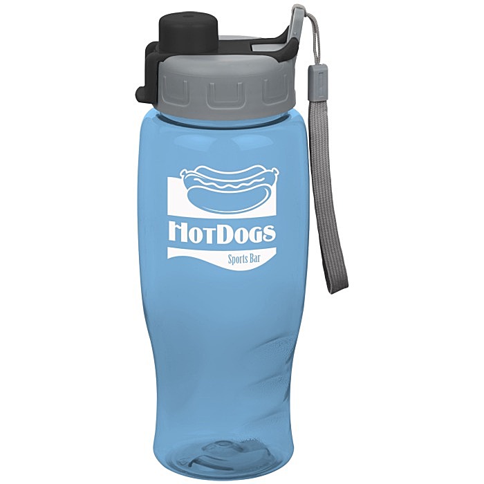 Custom Comfort Grip Bottle with Quick Snap Lid - 27 oz