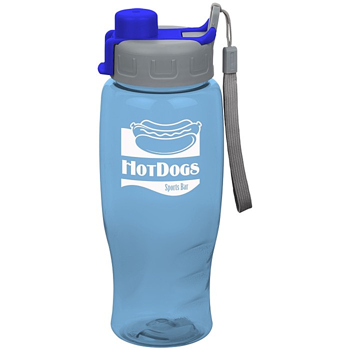 Custom Comfort Grip Bottle with Quick Snap Lid - 27 oz