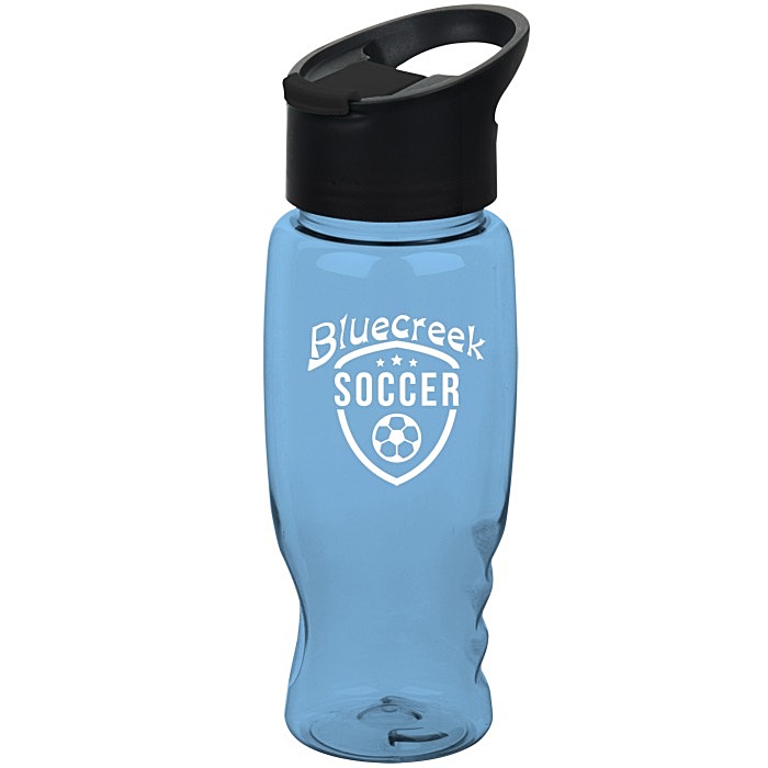 Custom Comfort Grip Bottle with Pop Sip Lid - 27 oz