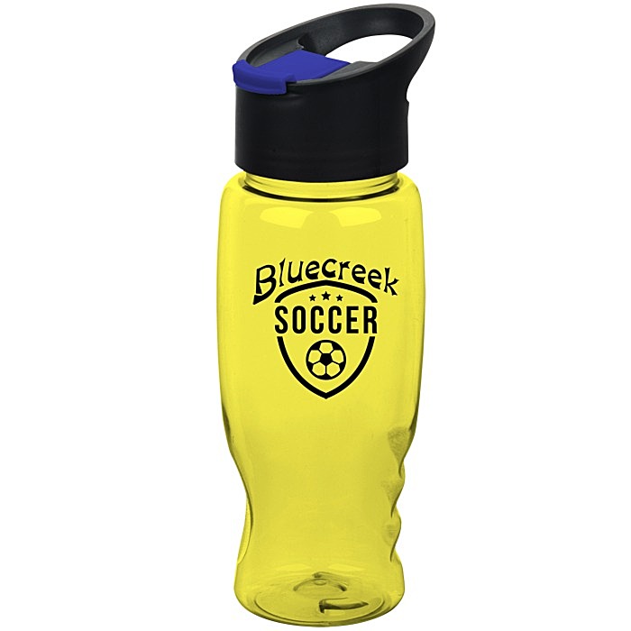 Custom Comfort Grip Bottle with Pop Sip Lid - 27 oz