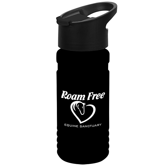 Custom Big Grip Bottle with Pop Sip Lid - 20 oz