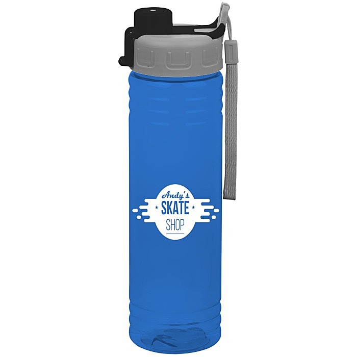 Custom Halcyon Water Bottle with Quick Snap Lid - 24 oz