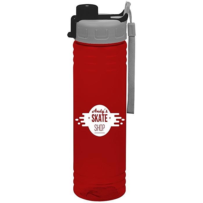 Custom Halcyon Water Bottle with Quick Snap Lid - 24 oz