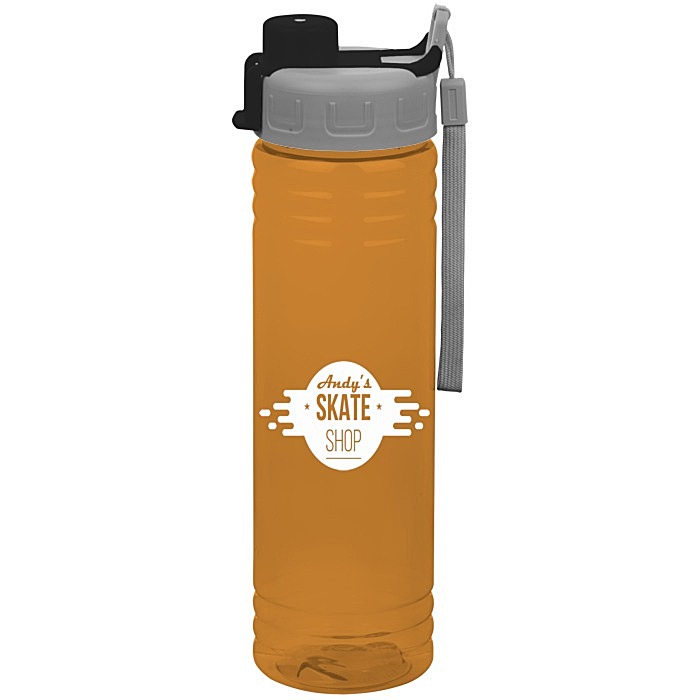 Custom Halcyon Water Bottle with Quick Snap Lid - 24 oz