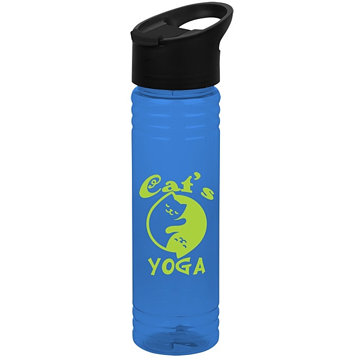 Custom Halcyon Water Bottle with Pop Sip Lid - 24 oz