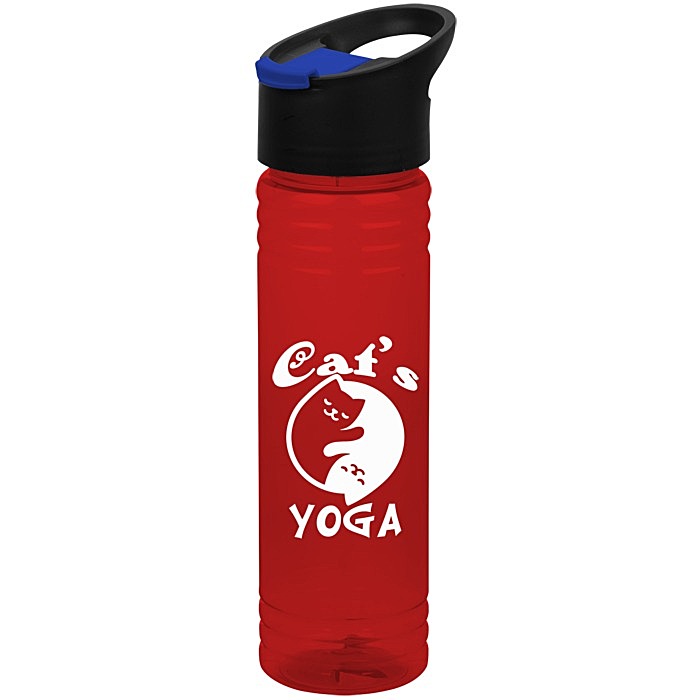 Custom Halcyon Water Bottle with Pop Sip Lid - 24 oz