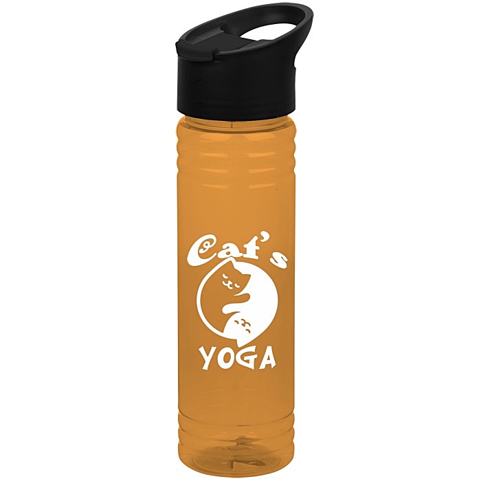 Custom Halcyon Water Bottle with Pop Sip Lid - 24 oz