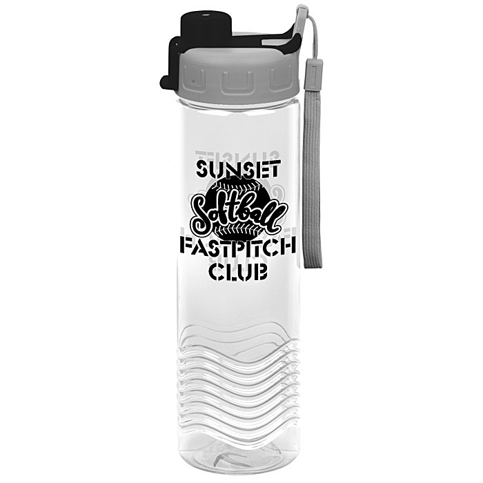 Custom Twist Water Bottle with Quick Snap Lid - 24 oz