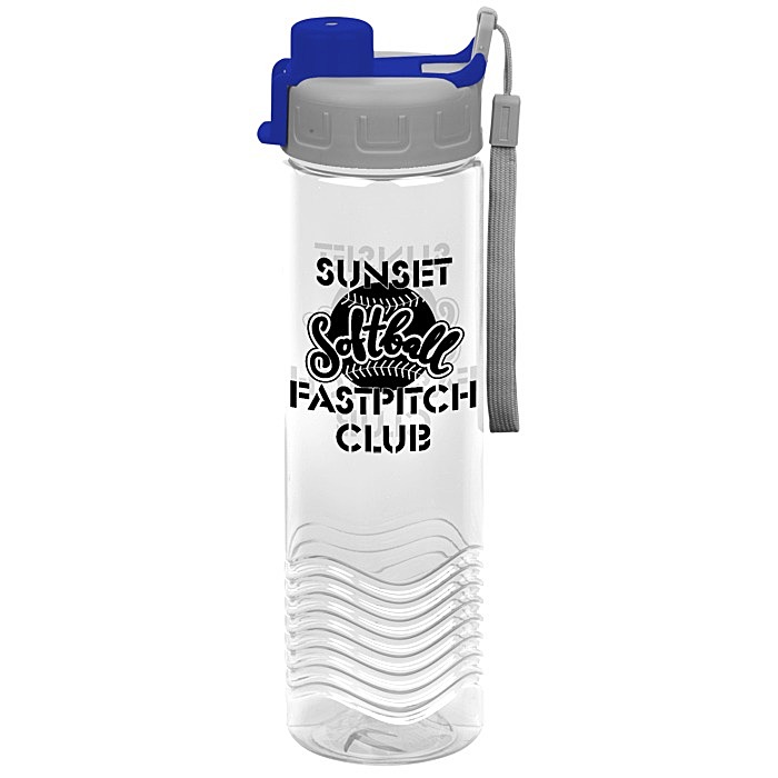 Custom Twist Water Bottle with Quick Snap Lid - 24 oz