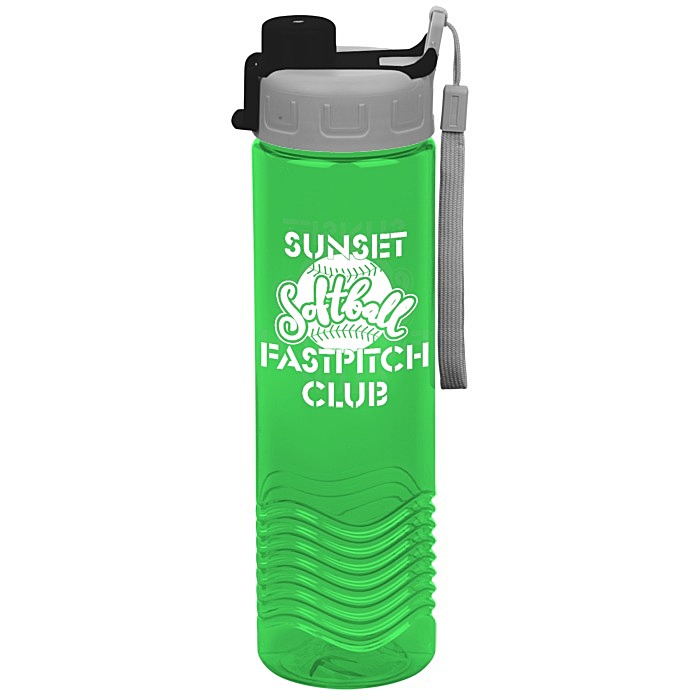 Custom Twist Water Bottle with Quick Snap Lid - 24 oz