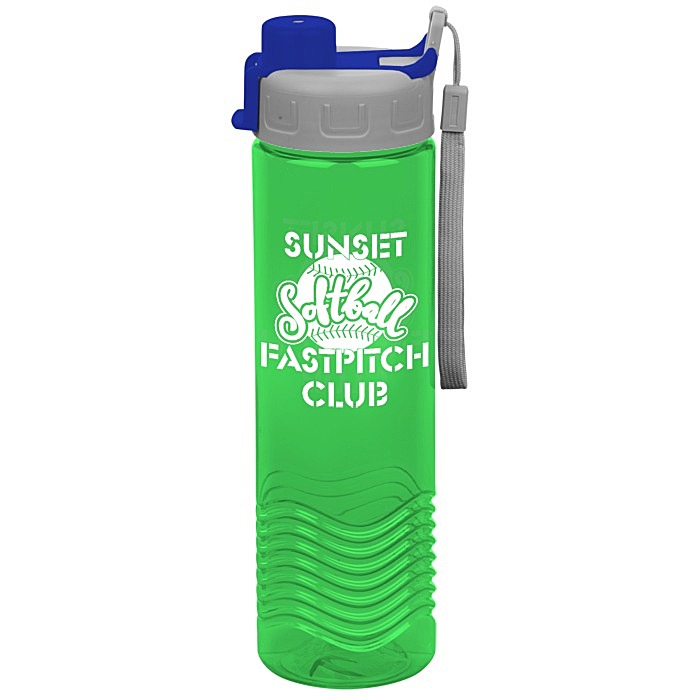 Custom Twist Water Bottle with Quick Snap Lid - 24 oz