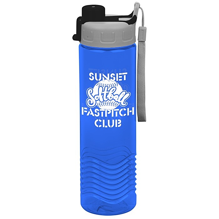 Custom Twist Water Bottle with Quick Snap Lid - 24 oz
