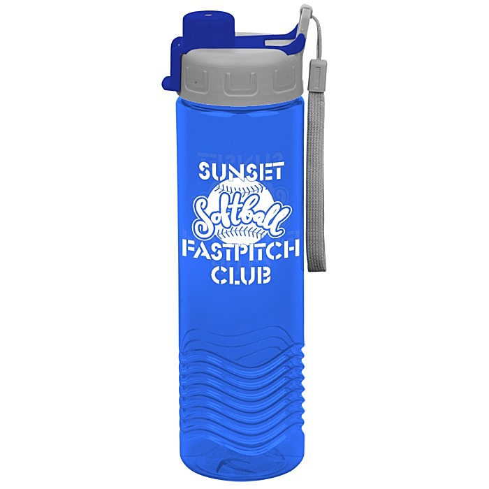 Custom Twist Water Bottle with Quick Snap Lid - 24 oz