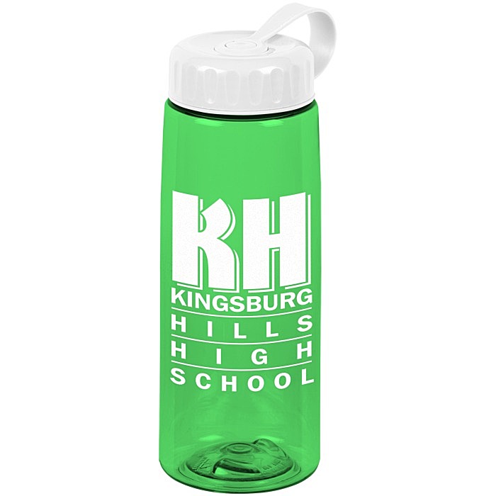 Custom Flair Bottle with Tethered Lid - 26 oz