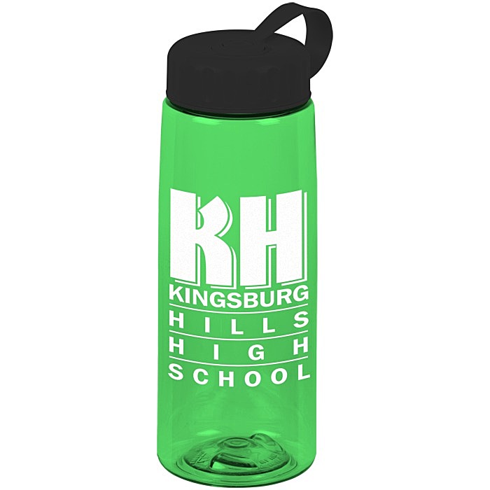 Custom Flair Bottle with Tethered Lid - 26 oz