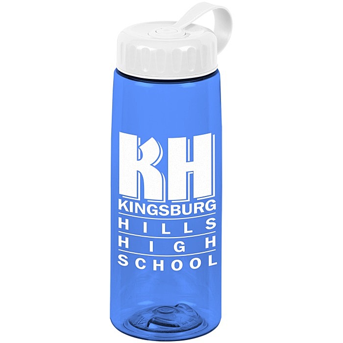 Custom Flair Bottle with Tethered Lid - 26 oz