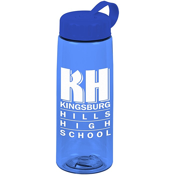 Custom Flair Bottle with Tethered Lid - 26 oz