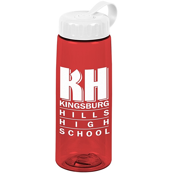 Custom Flair Bottle with Tethered Lid - 26 oz