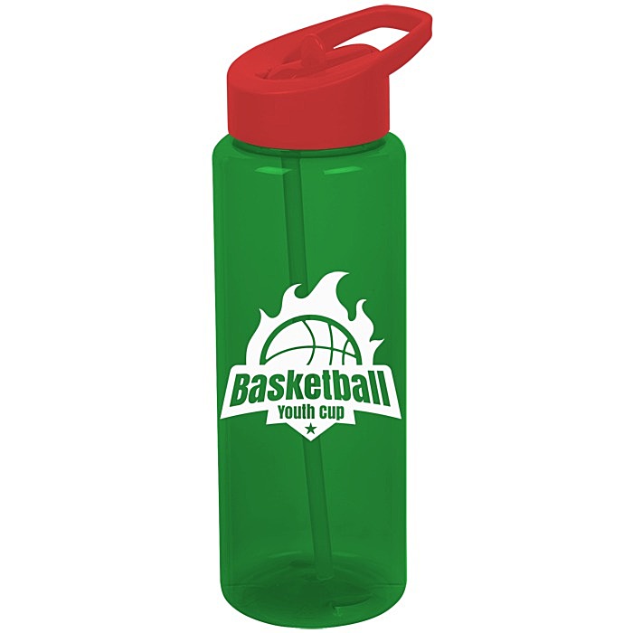 Custom Guzzler Sport Bottle with Flip Straw Lid - 32 oz