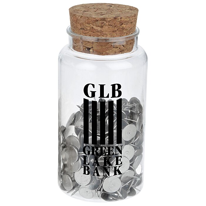 Custom Corked Bottle - Push Pins