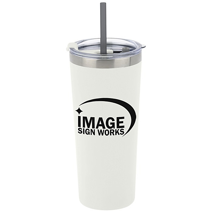 Custom Colma Vacuum Tumbler with Straw - 22 oz