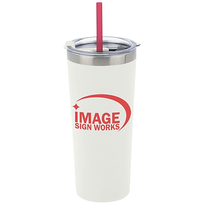 Custom Colma Vacuum Tumbler with Straw - 22 oz